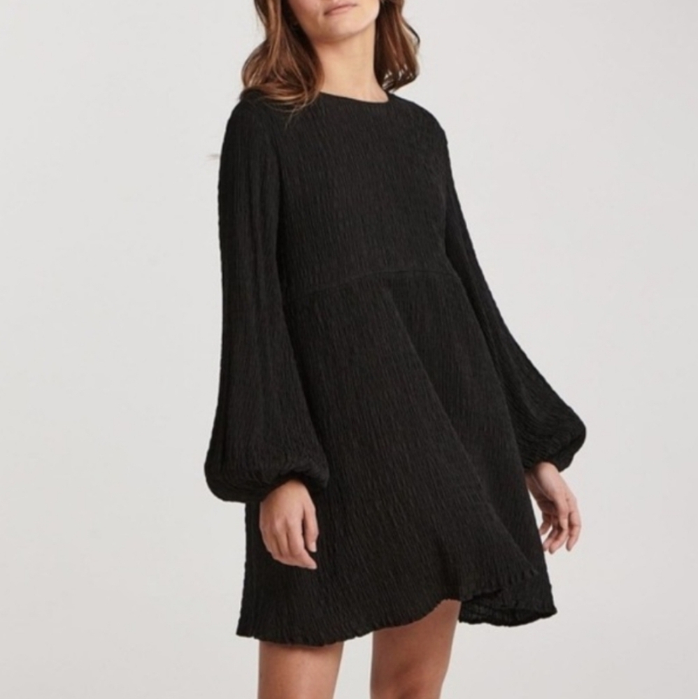 Charlie Holiday Anthropologie Isla Mini Dress Black Medium